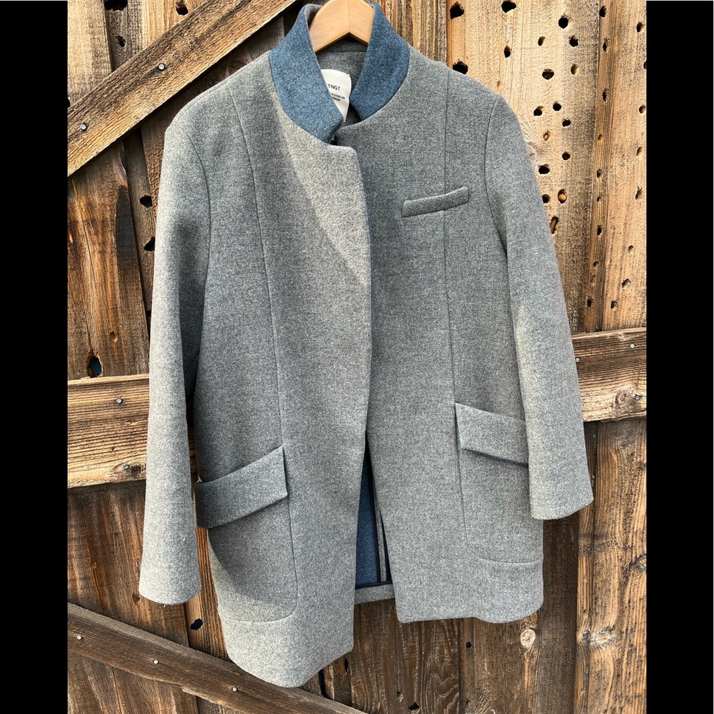 TNGT Today N Going On Tomorrow Gray And Blue Men’s Coat